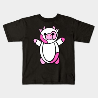 Cayden Valentine’s Day love cow squish stuffie moo moo hugs Kids T-Shirt